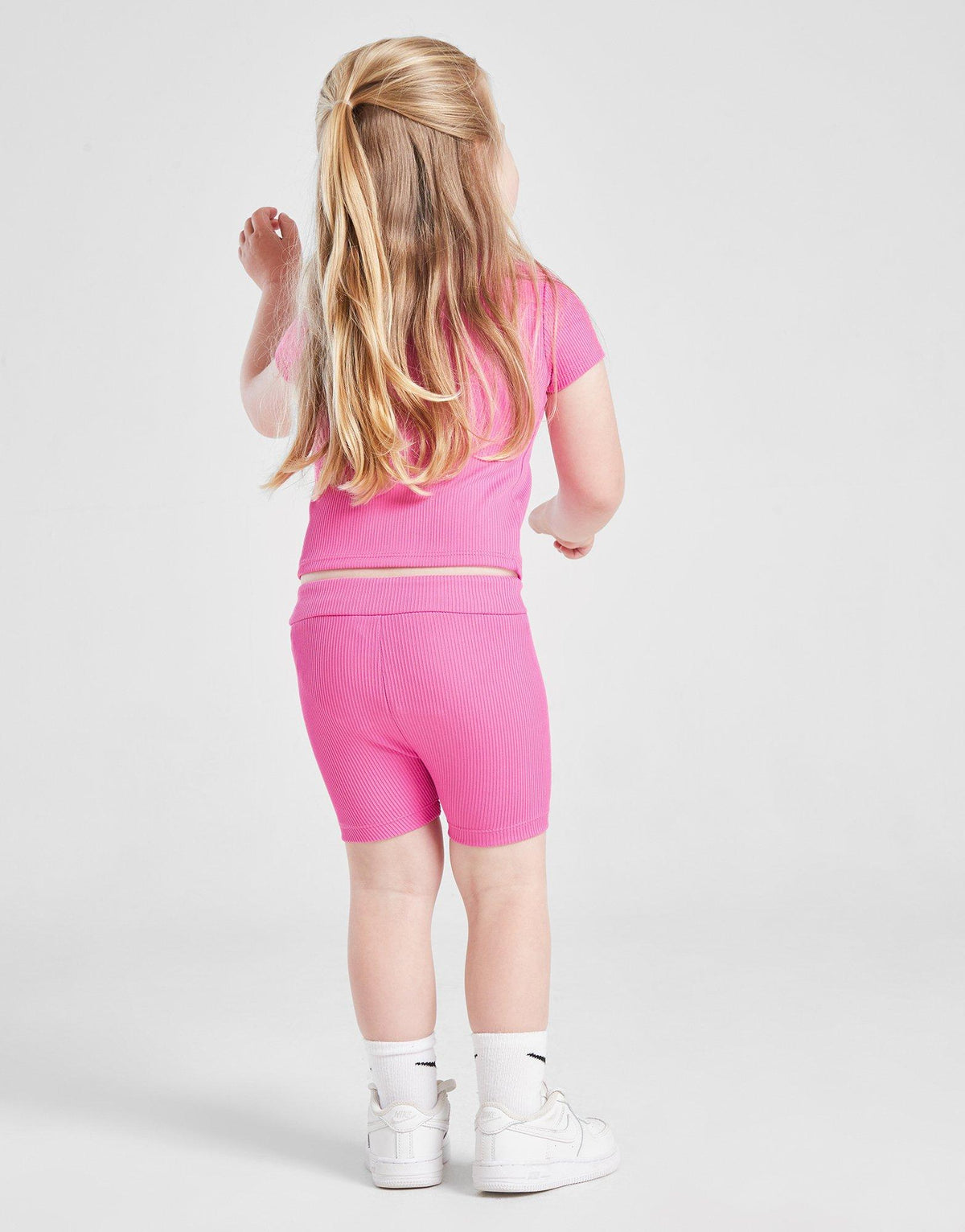 Girls' Ribbed Crew T-Shirt/Shorts Set Infant