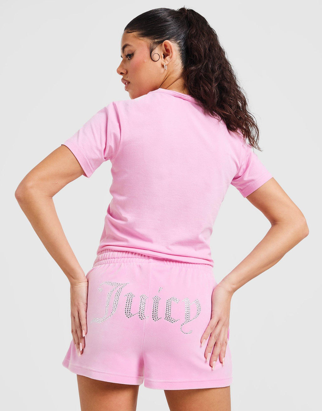 Diamante Heart Logo Shorts