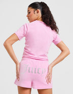 Diamante Heart Logo Shorts
