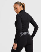 Diamante Fitted Full Zip Top