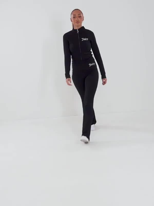 Diamante Fitted Full Zip Top