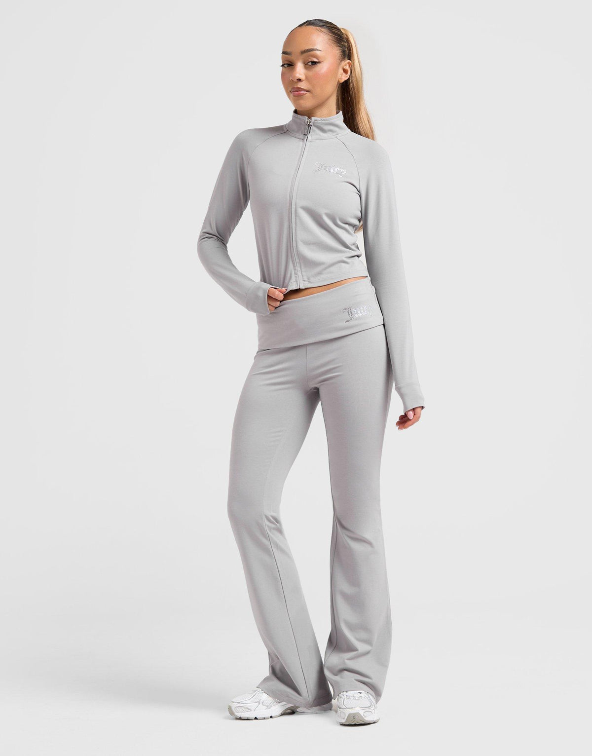 Diamante Fitted Full Zip Top