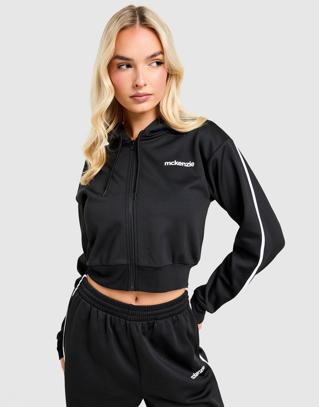 Nova Crop Poly Hoodie