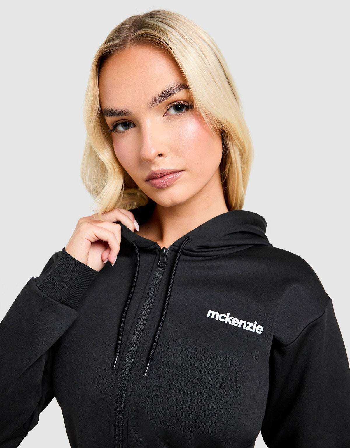 Nova Crop Poly Hoodie