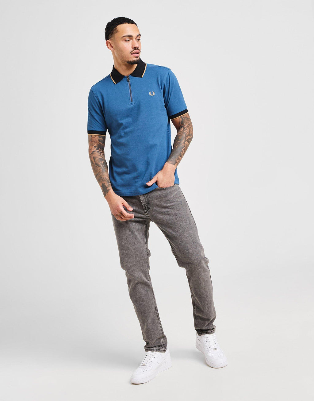 Zipped Polo Shirt