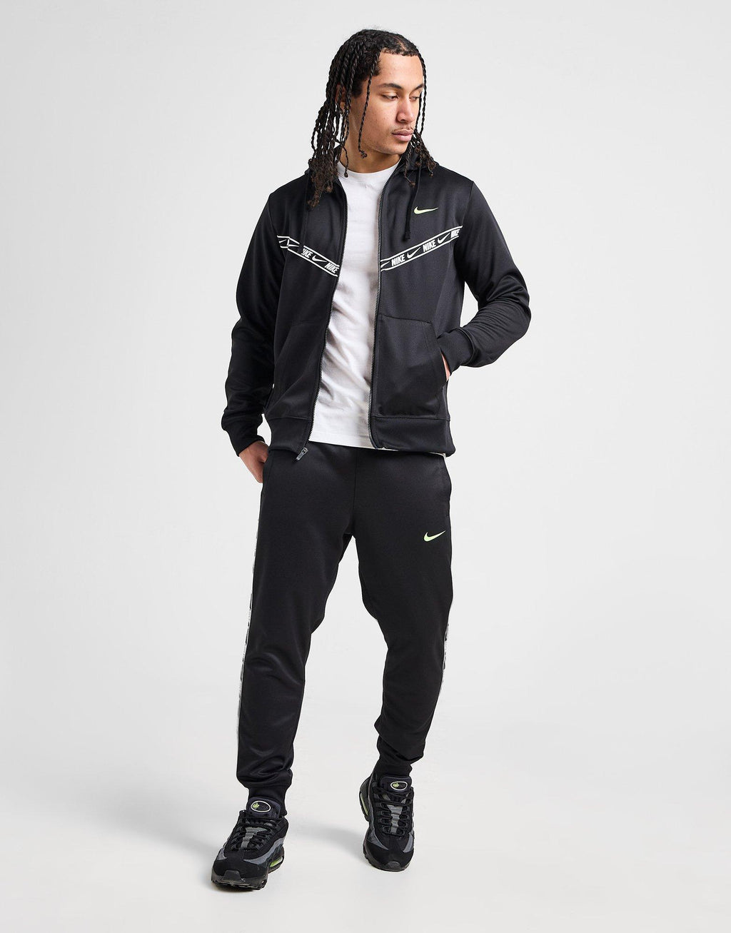Tape Polyknit Full Zip Hoodie