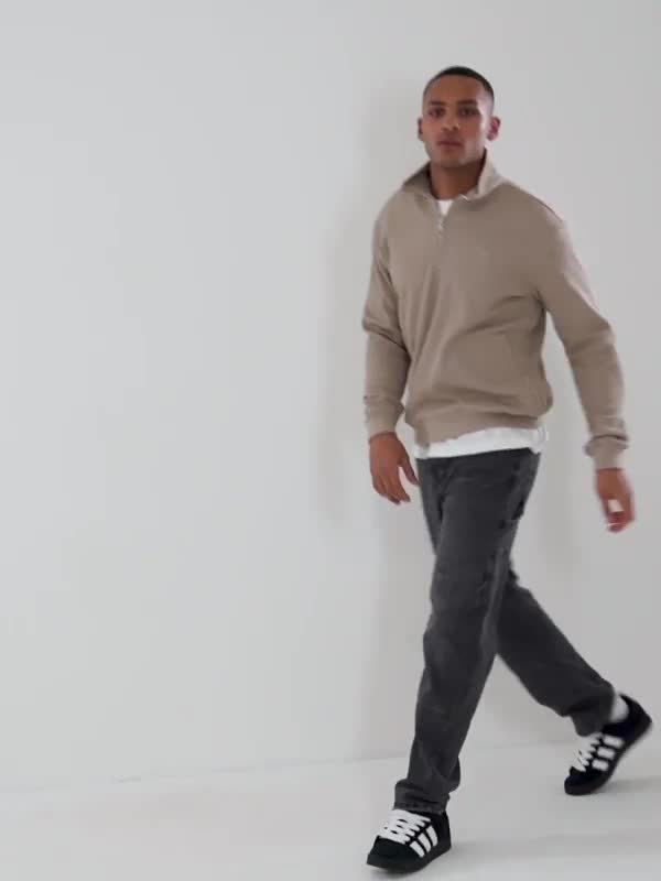 Waffle 1/4 Zip Sweatshirt