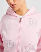 Crystal Crop Full Zip Hoodie