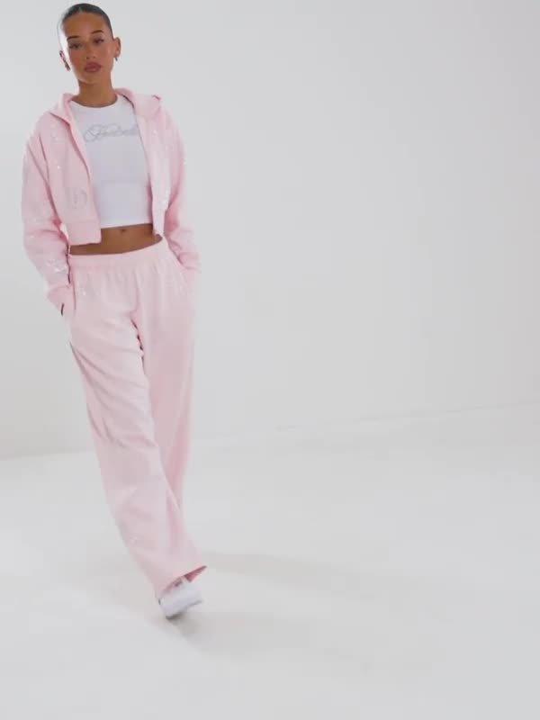 Crystal Crop Full Zip Hoodie