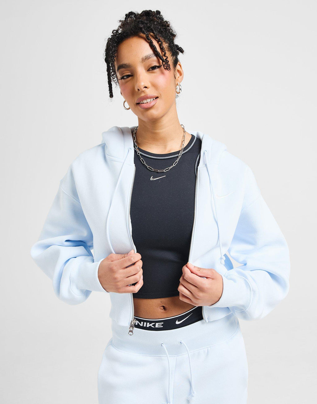 Trend Crop Full-Zip Hoodie