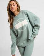 Circle Graphic Crew Sweatshirt