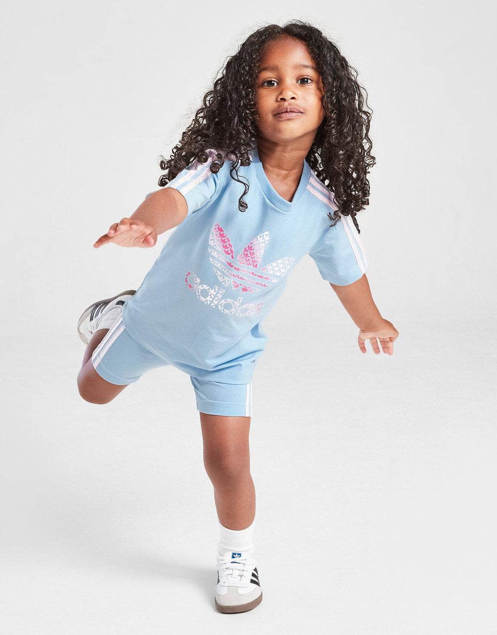 Girls' Trefoil Print T-Shirt/Shorts Set Infant
