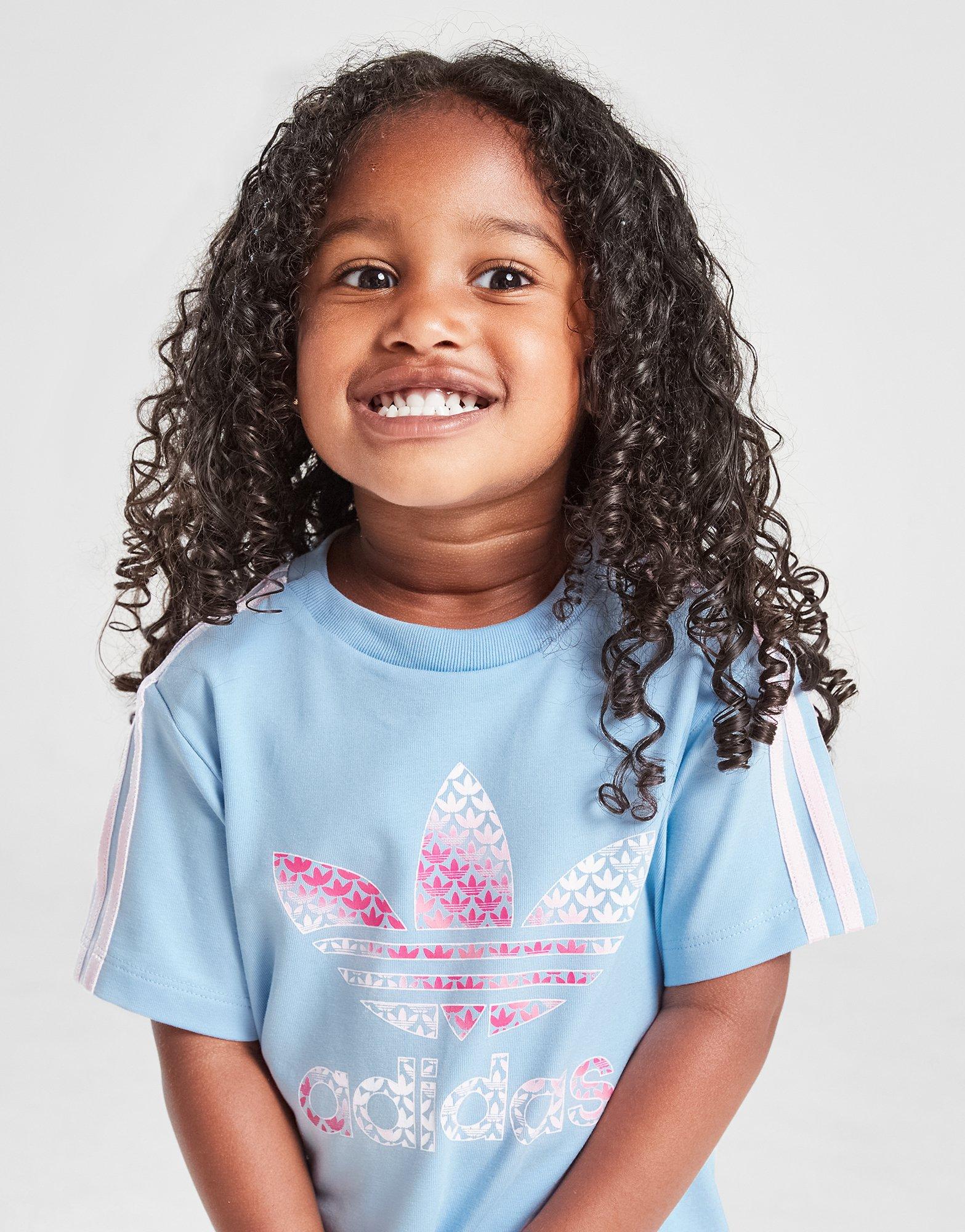 Girls' Trefoil Print T-Shirt/Shorts Set Infant