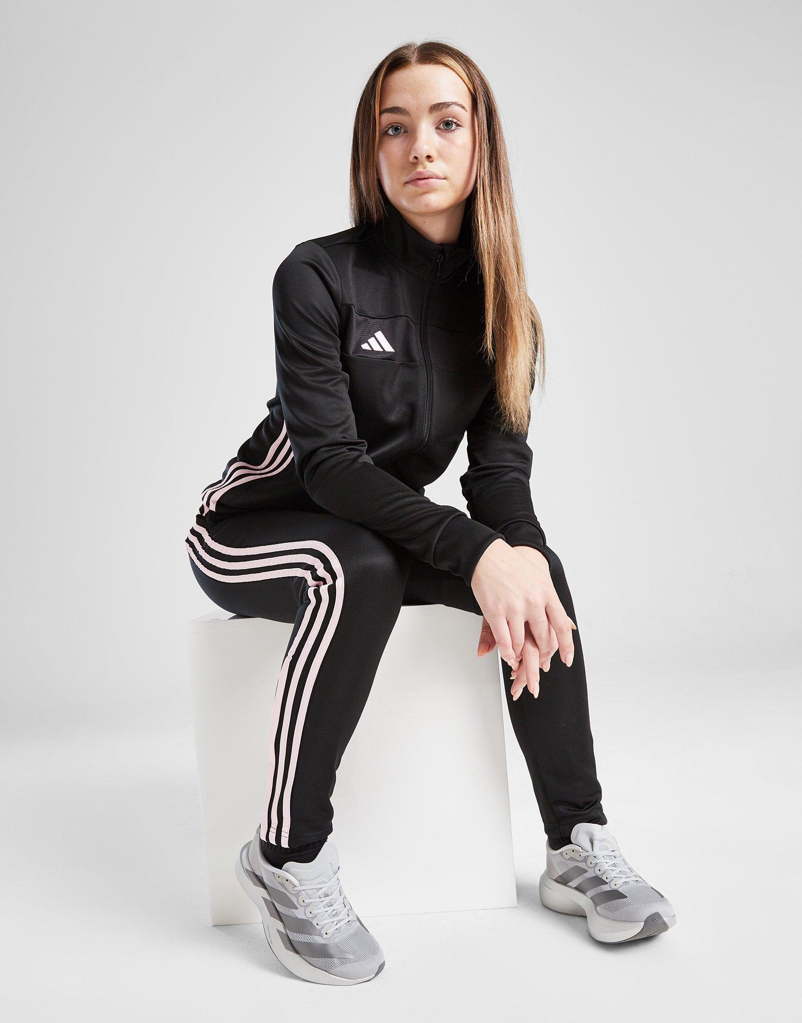 Girls' Poly Full Zip Tracksuit Junior