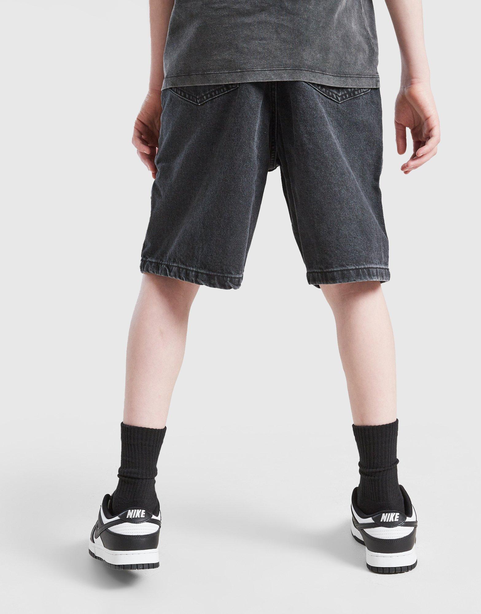 Flame Denim Shorts Junior
