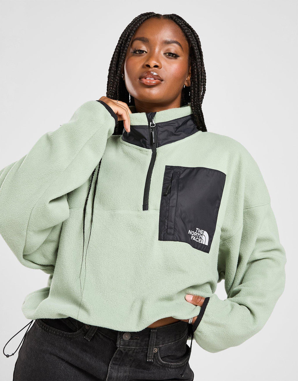 Hangita 1/4 Zip Polar Fleece Sweatshirt