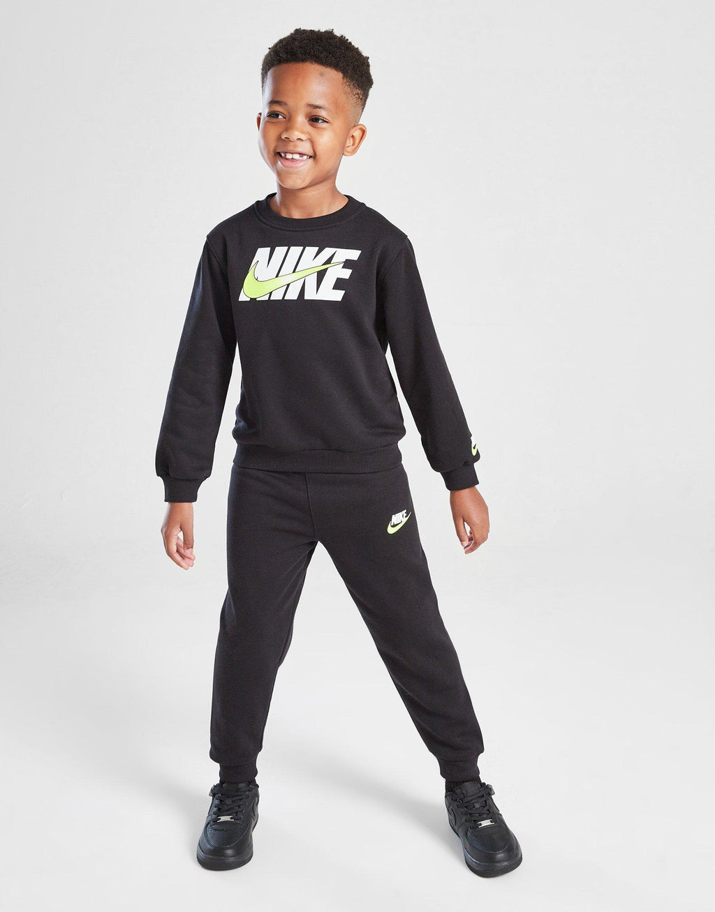 Swoosh Fade Crew Tracksuit Children
