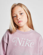 Girls' Embroidered Shine Crew Tracksuit Children
