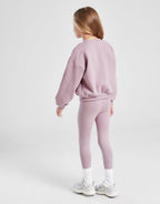 Girls' Embroidered Shine Crew Tracksuit Children