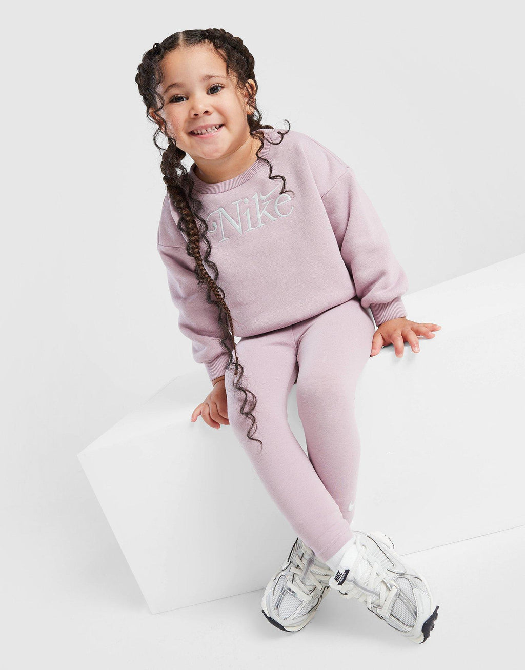 Girls' Embroidered Shine Crew Tracksuit Infant