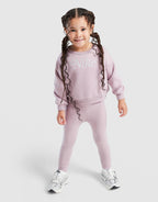 Girls' Embroidered Shine Crew Tracksuit Infant