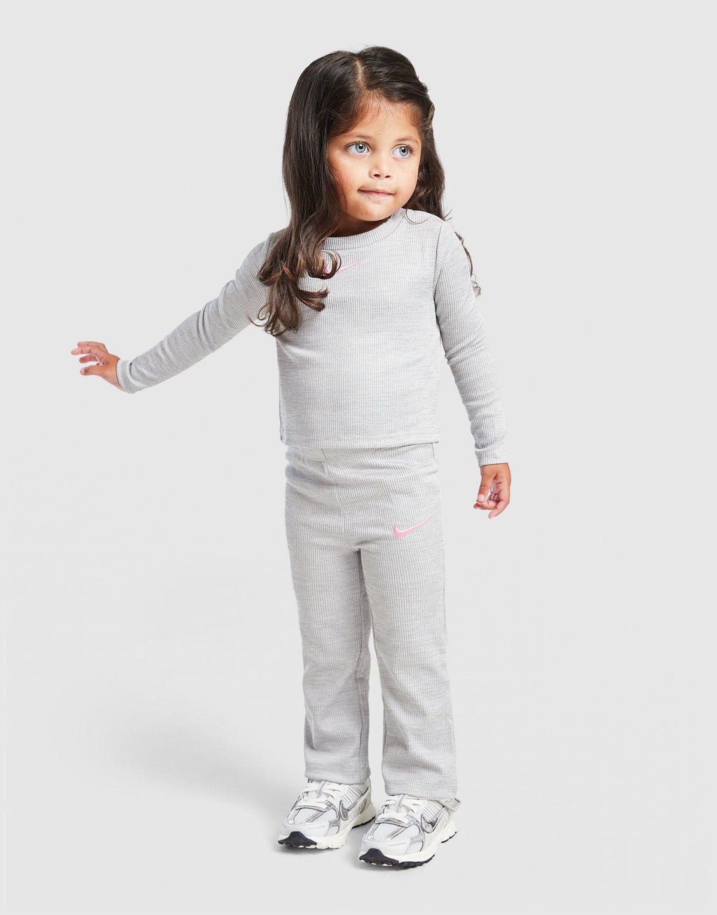 Girls' Ribbed Flare Tracksuit Infant