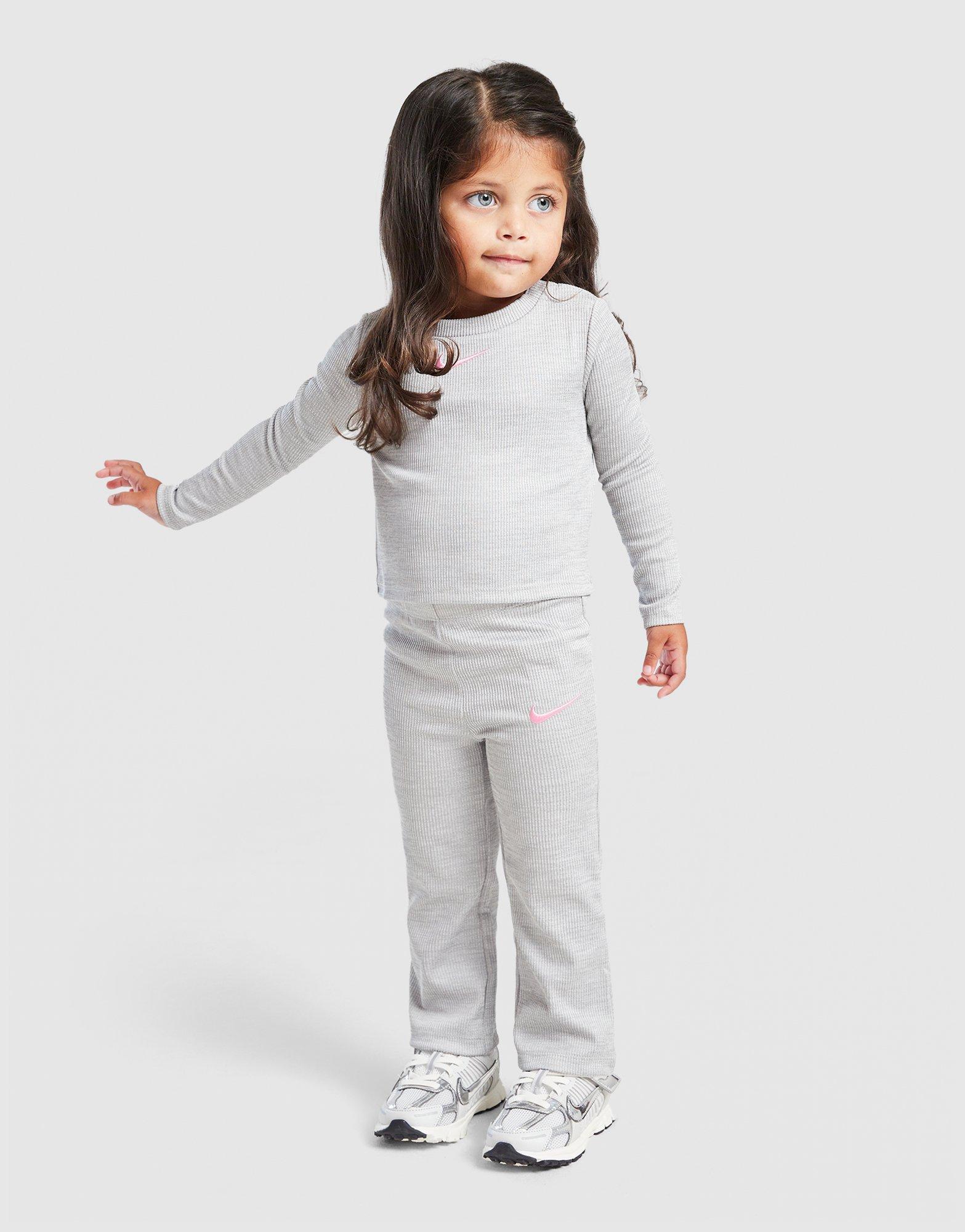 Girls' Ribbed Flare Tracksuit Infant