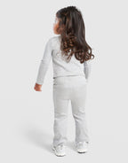 Girls' Ribbed Flare Tracksuit Infant