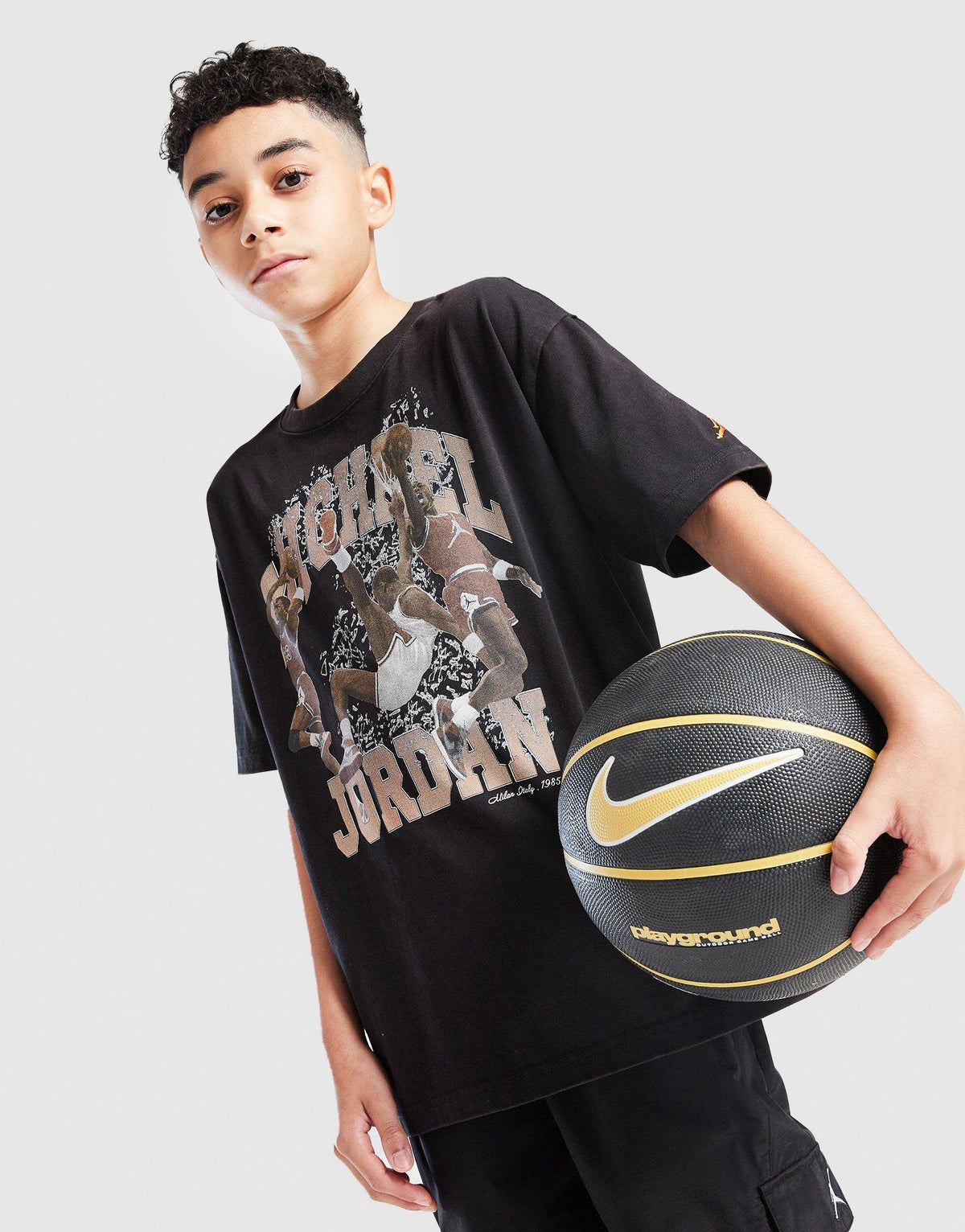 Michael Jordan Washed Logo T-Shirt Junior
