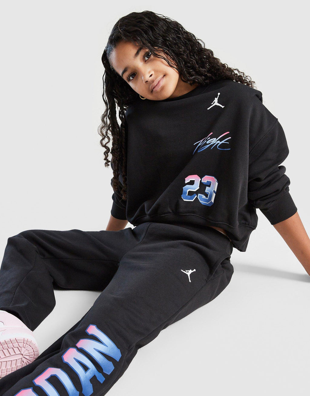 Girls' Fade Back Hit Crew Sweatshirt Junior
