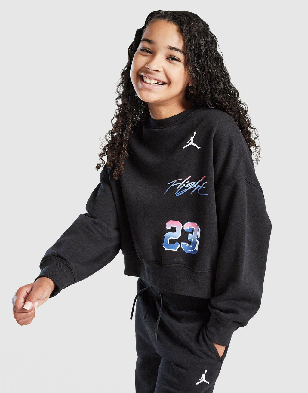 Girls' Fade Back Hit Crew Sweatshirt Junior
