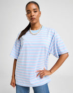 Stripe Oversized Boyfriend T-Shirt