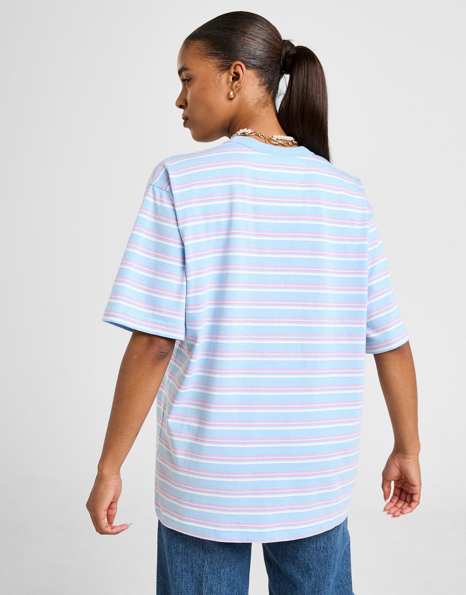Stripe Oversized Boyfriend T-Shirt