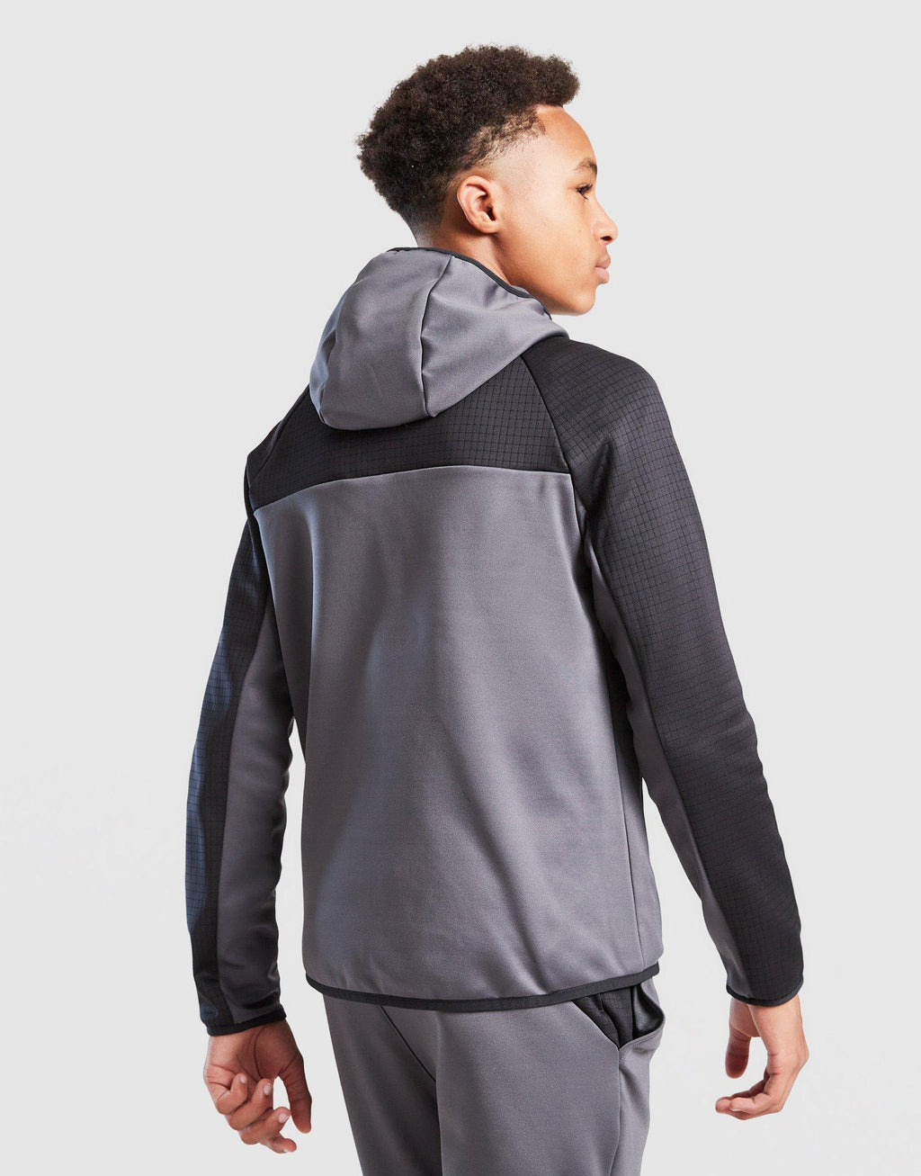 Grid Full Zip Hoodie Junior