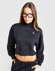 Brooklyn Crop 1/4 Zip Sweatshirt