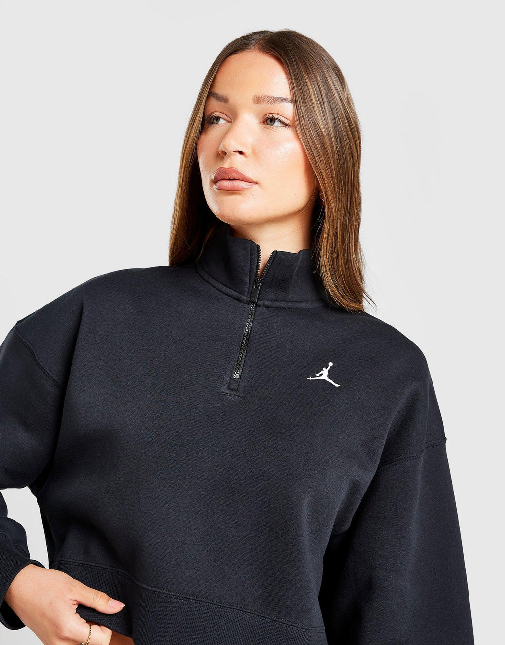 Brooklyn Crop 1/4 Zip Sweatshirt
