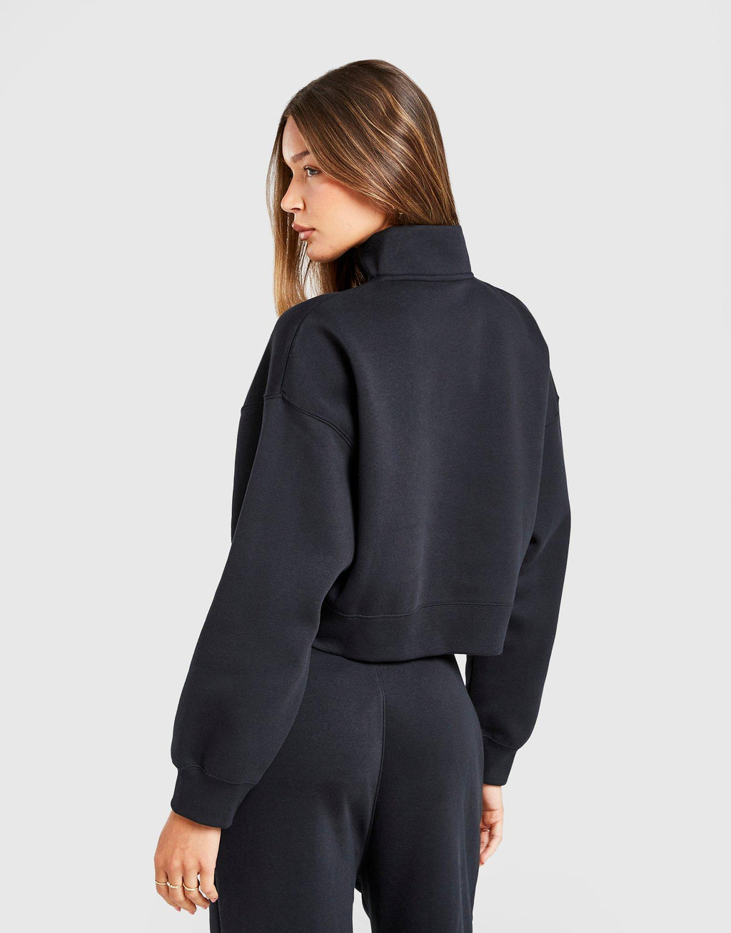 Brooklyn Crop 1/4 Zip Sweatshirt