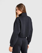 Brooklyn Crop 1/4 Zip Sweatshirt