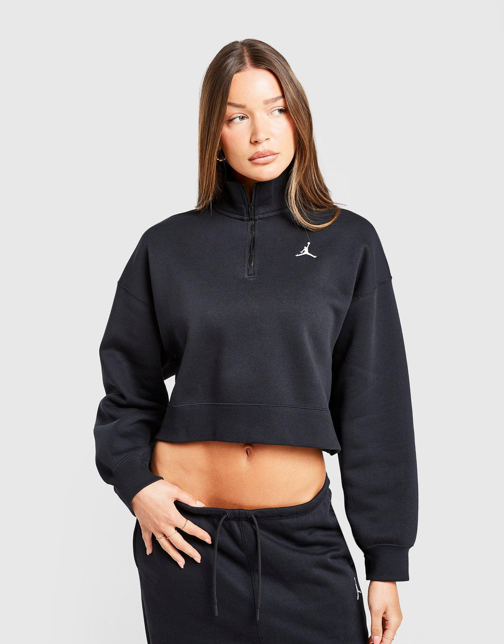 Brooklyn Crop 1/4 Zip Sweatshirt