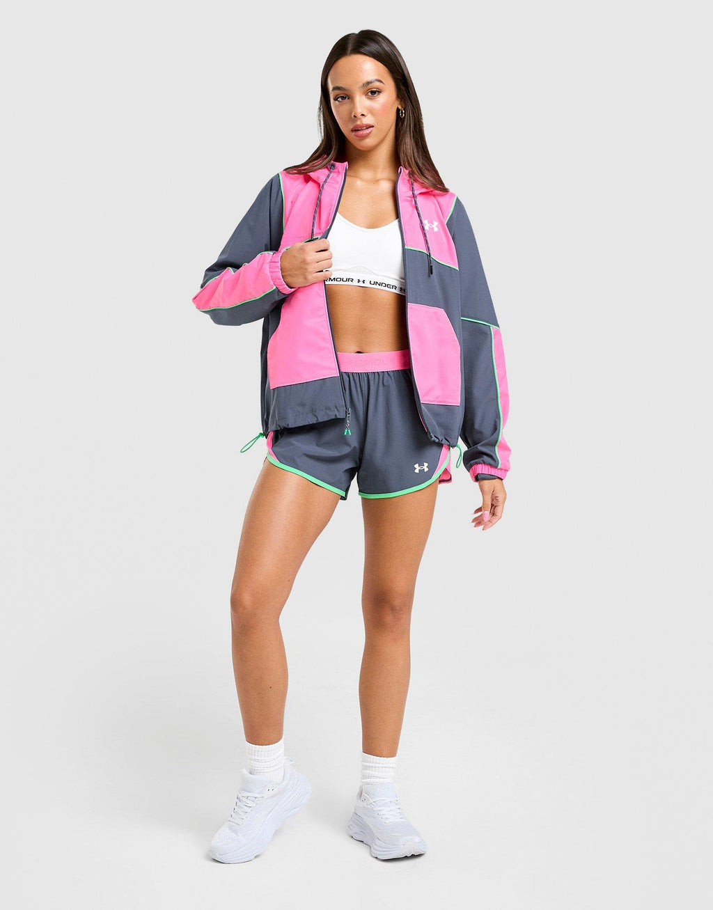 Woven Colour Block Shorts