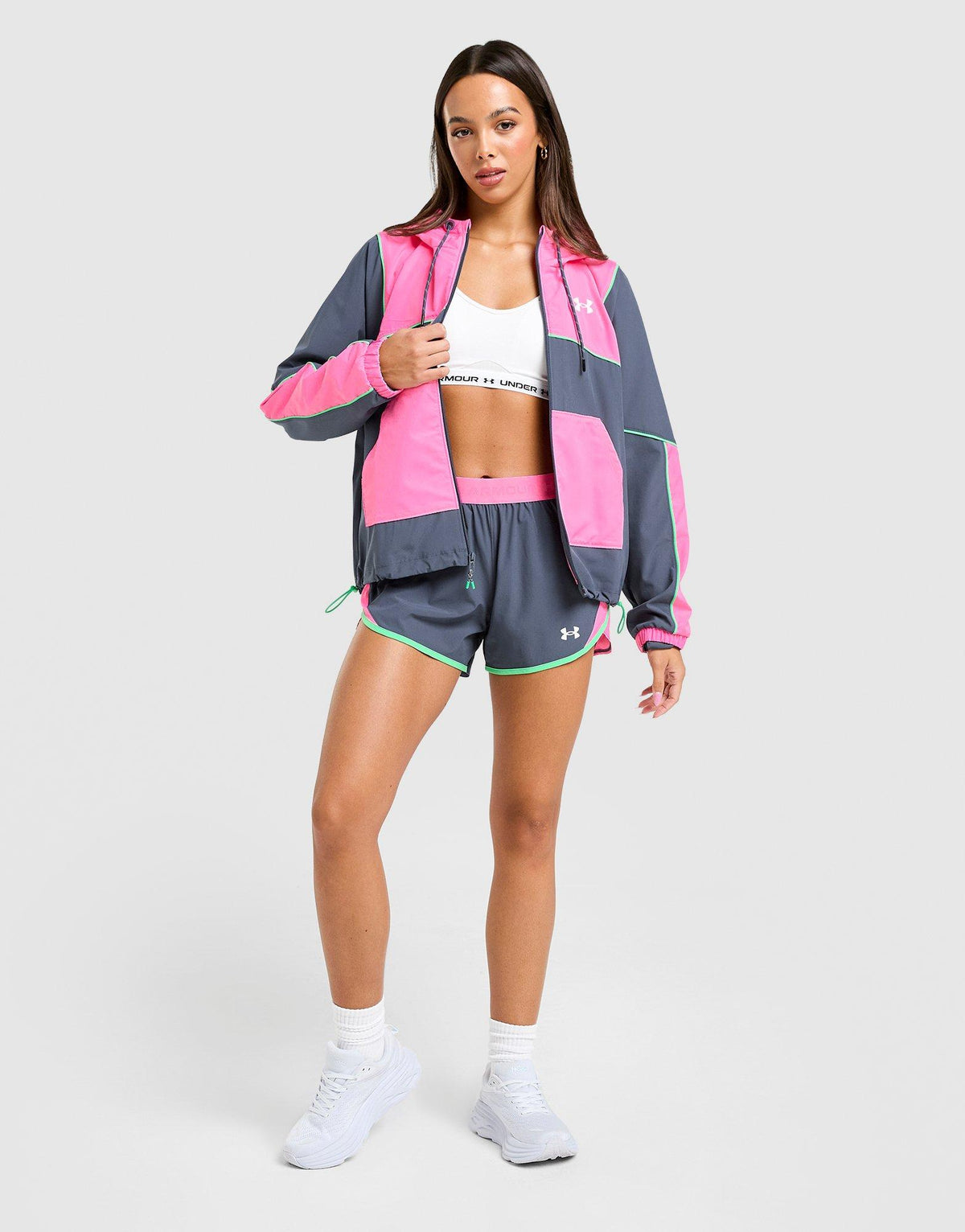 Woven Colour Block Shorts