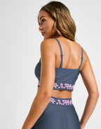 Double Wordmark Sports Bra