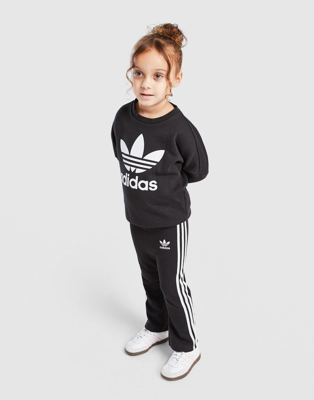 Girls' Trefoil Flare Crew Tracksuit Infant