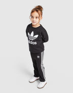 Girls' Trefoil Flare Crew Tracksuit Infant