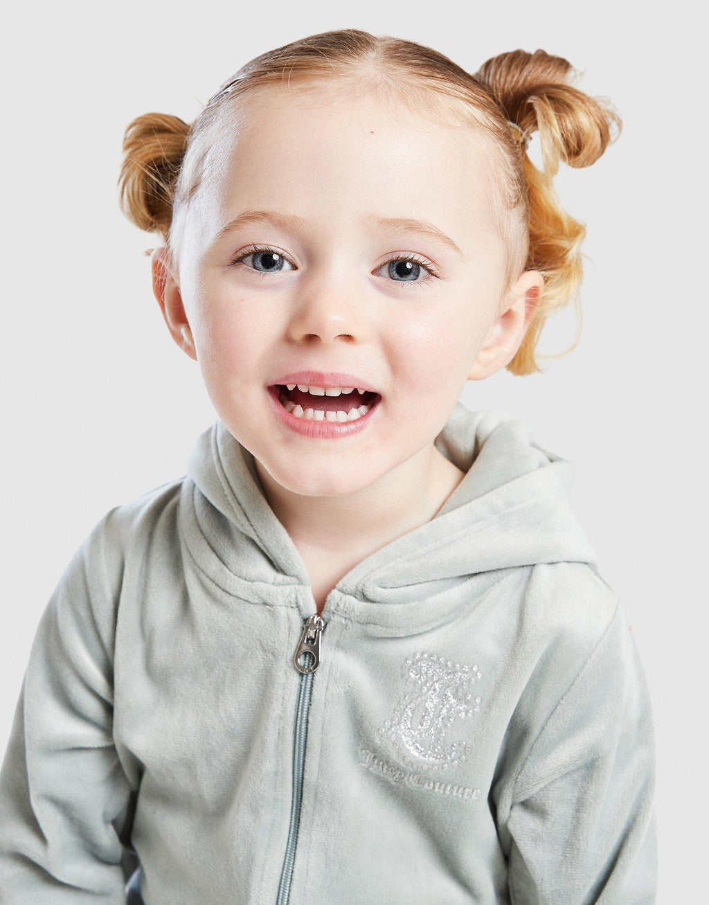 Velour Glitter Full Zip Tracksuit Infant's