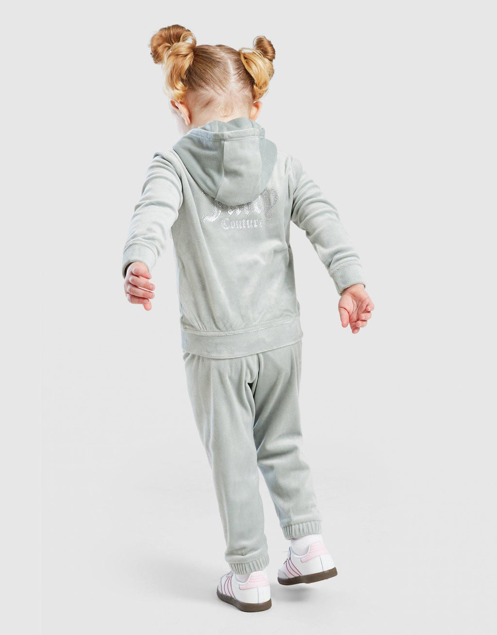 Velour Glitter Full Zip Tracksuit Infant's