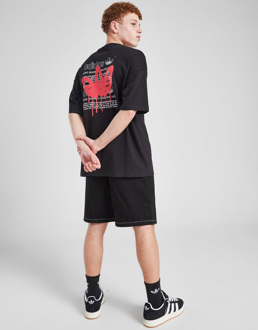 Graffiti Trefoil T-Shirt Junior's