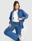 Oversized Denim Firebird Track Top