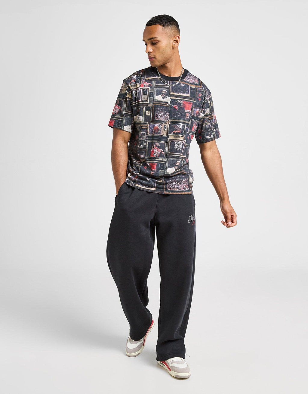 All Over Print Graphic Print T-Shirt