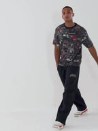All Over Print Graphic Print T-Shirt
